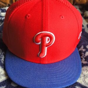New Era Red and Blue 59FIFTY Cap
